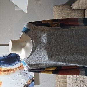 Colorblock Dress 65% cotton size L w/ stretch.